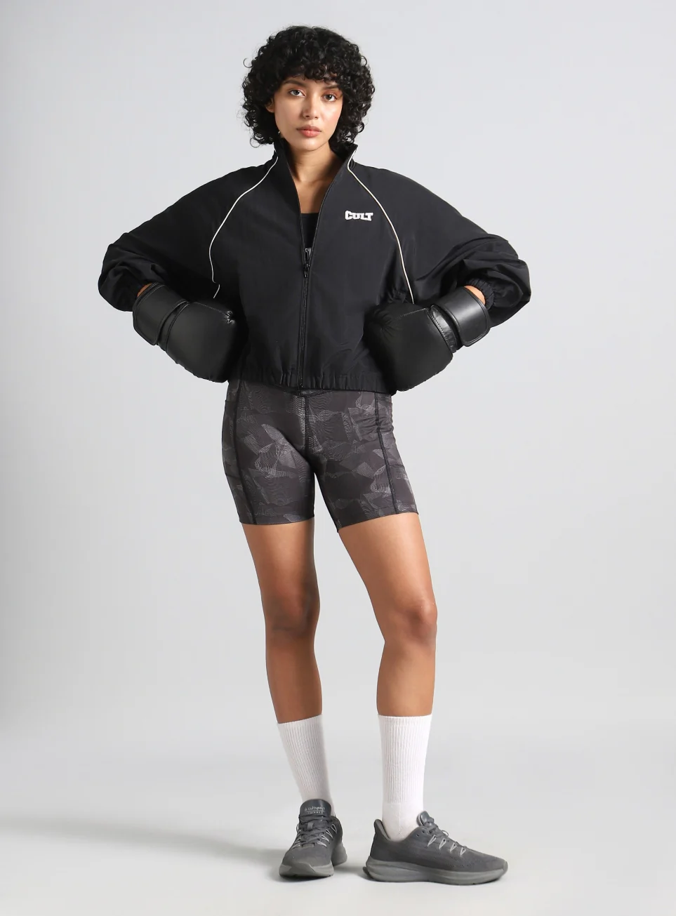 Women's Black Combat Pro Relaxed Fit Jacket - Image 2