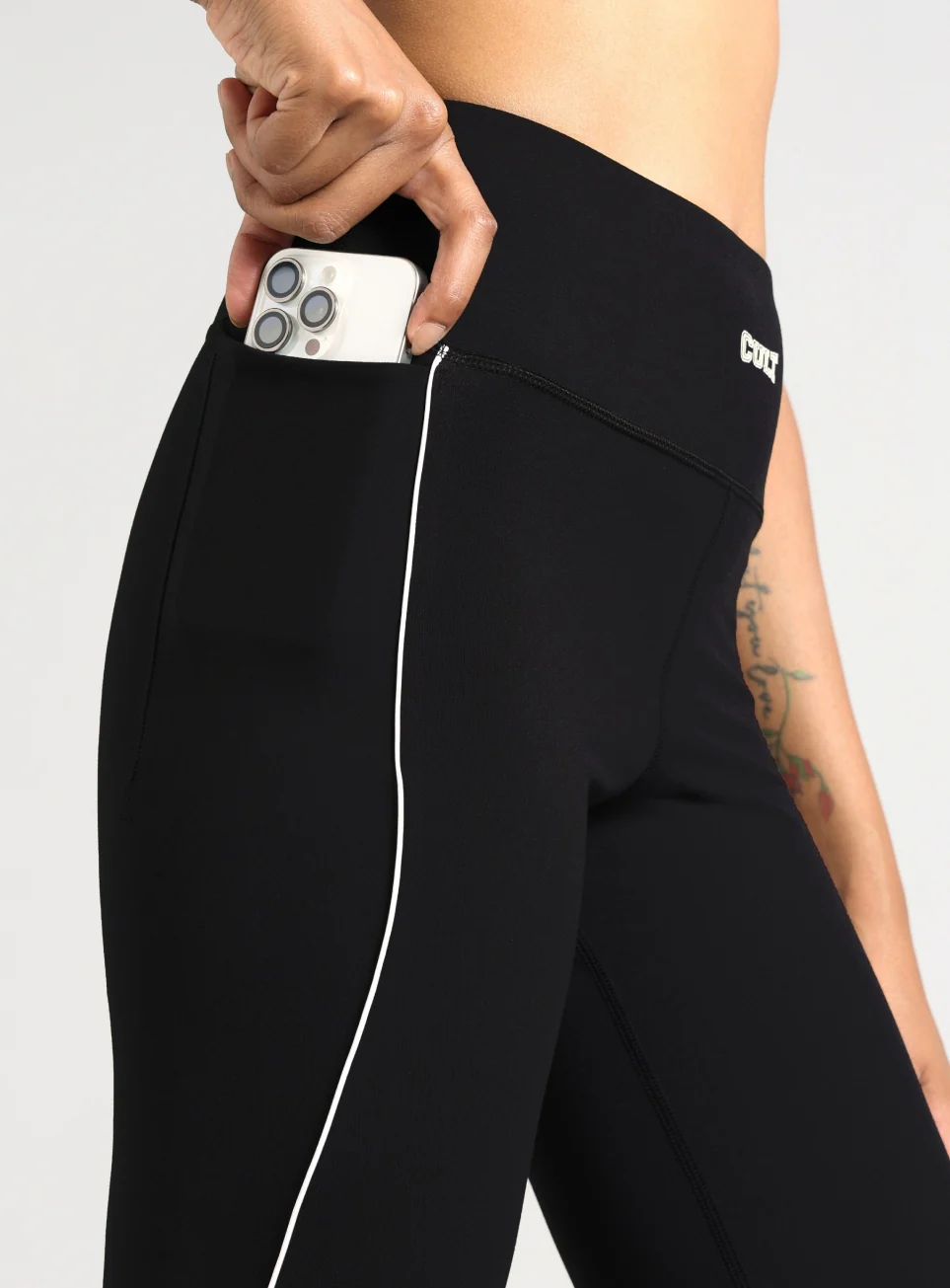 Women's Black Combat Training COMflex Training Flarepants - Image 7