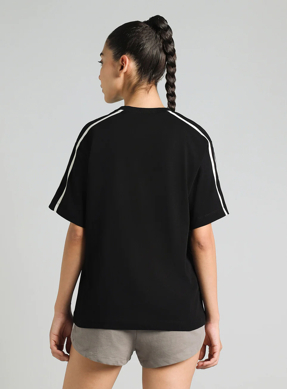 Women's Black Cult Logomania Print Relaxed Fit T-shirt - Image 6