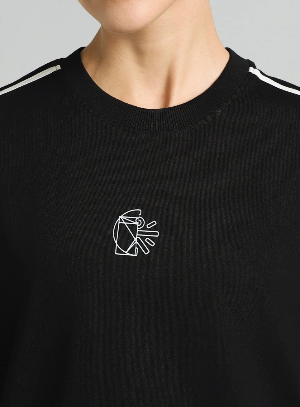Women's Black Cult Logomania Print Relaxed Fit T-shirt - Image 7