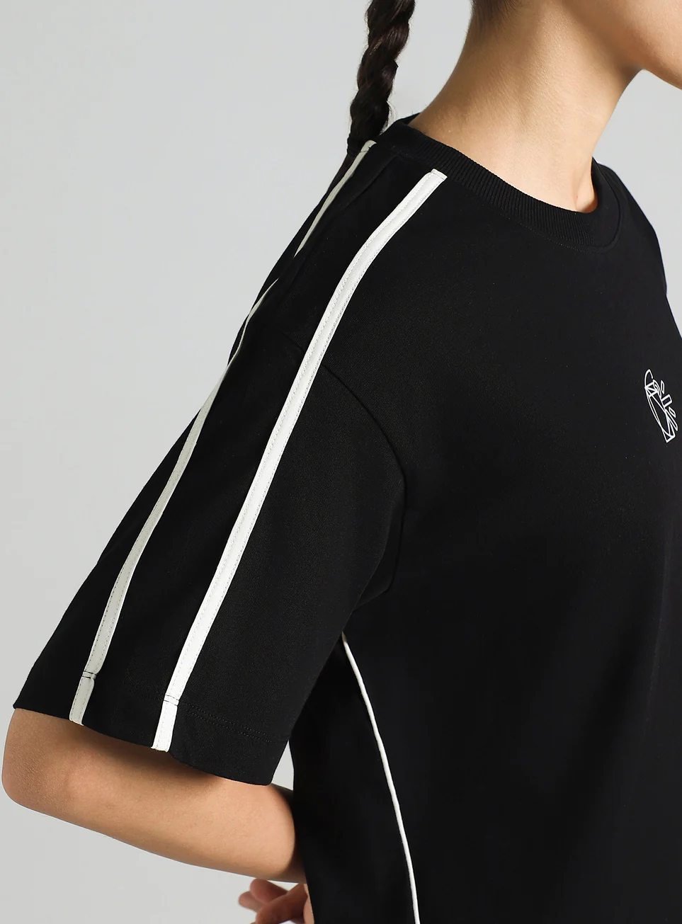 Women's Black Cult Logomania Print Relaxed Fit T-shirt - Image 8