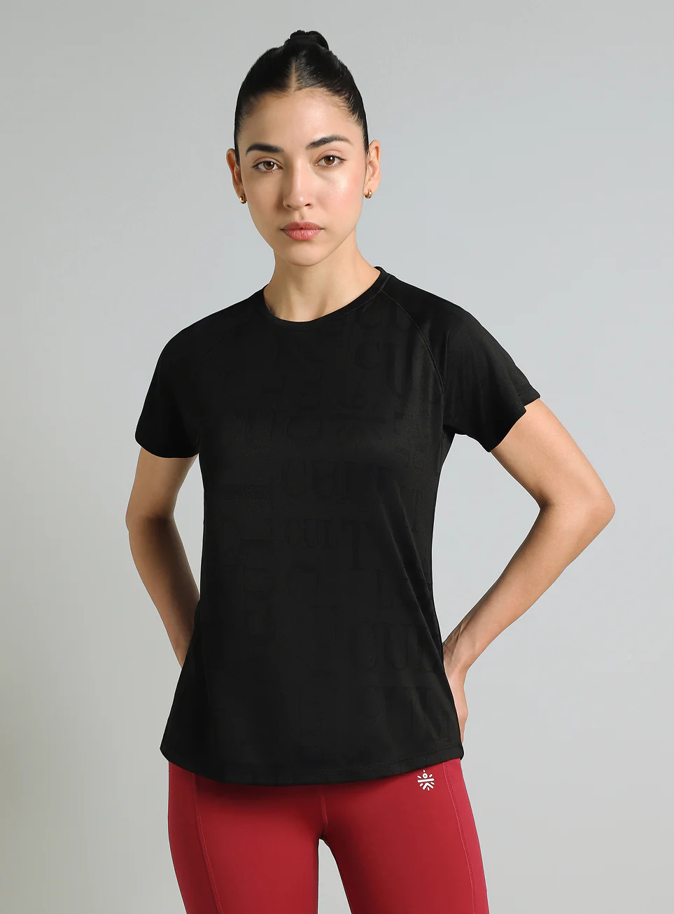 Women's Black CULT ZERO Knit Tech Running T-shirt - Image 4