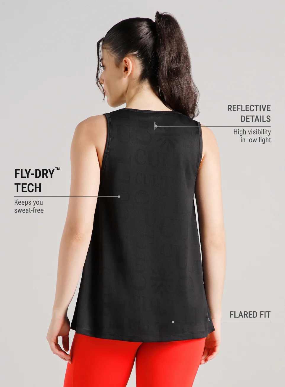 Women's Black CULT ZERO Striders Tank - Image 6