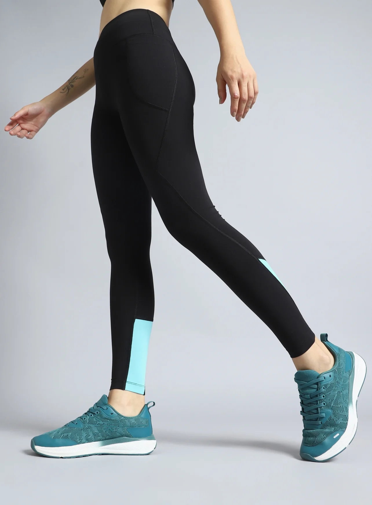 Women's Black Dance Flow Tights