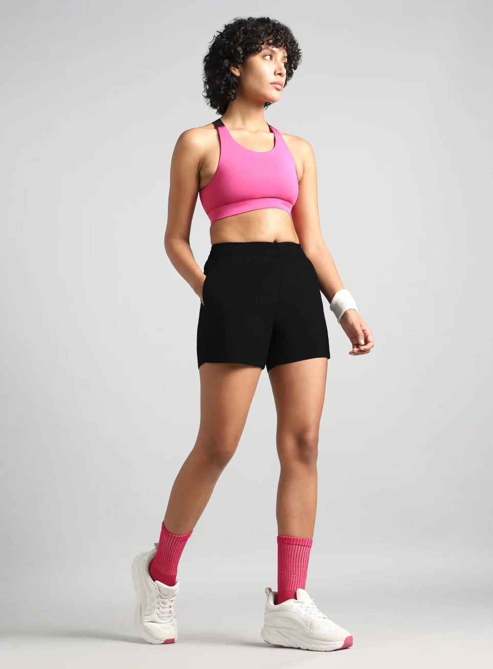 Women's Black Elevated Run Shorts - Image 3