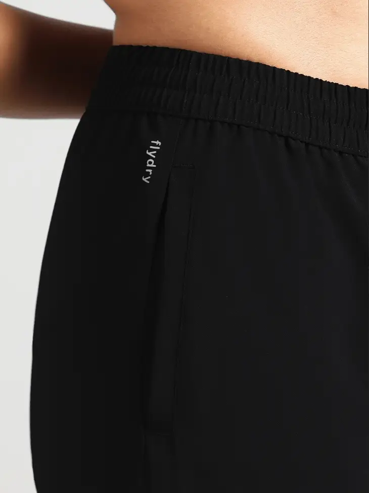 Women's Black Elevated Run Shorts - Image 8