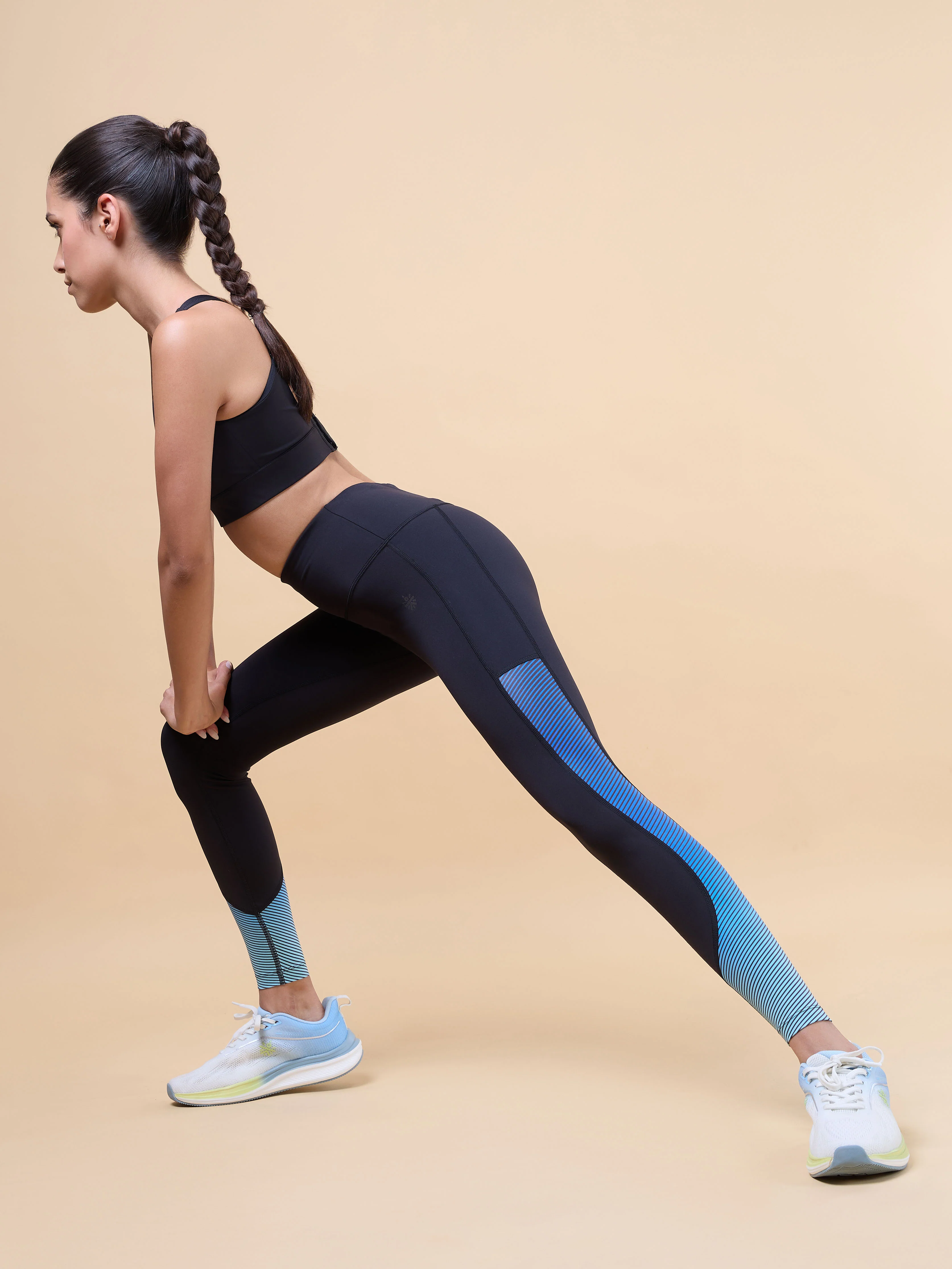 Women's Black Energy Print Sculpted COMFlex Tights - Image 2