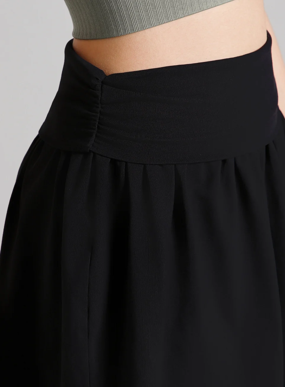 Women's Black Flow Form Yoga Shorts - Image 8