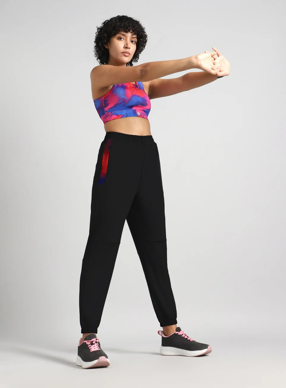 Women's Black Halo Night Run Joggers - Image 2