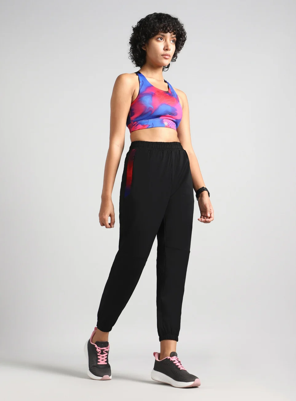 Women's Black Halo Night Run Joggers - Image 3