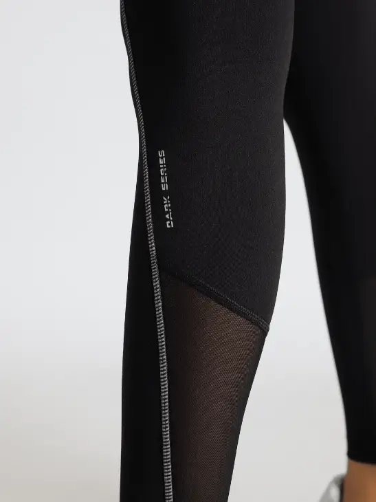 Women's Black Hyper Vent Running COMFlex Tights - Image 10