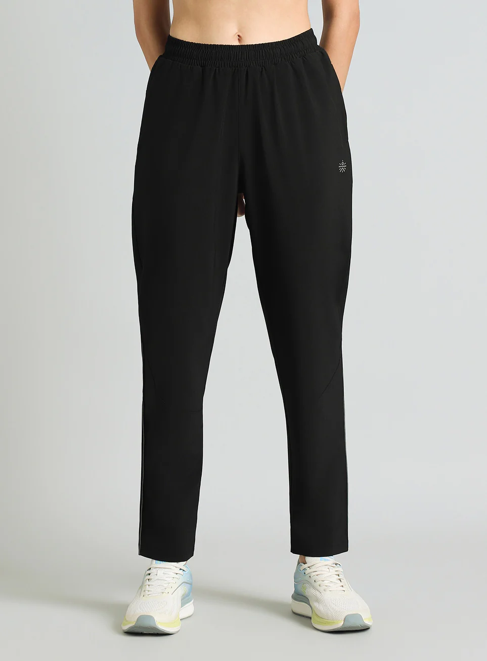 Women's Black Night Run Trackpants - Image 4