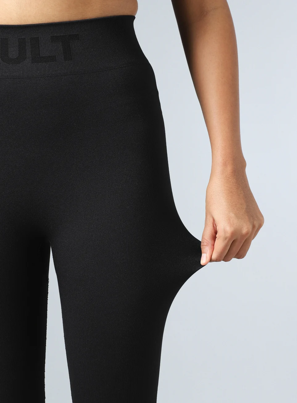 Women's Black Sculpt Fit Seamless Tights - Image 9