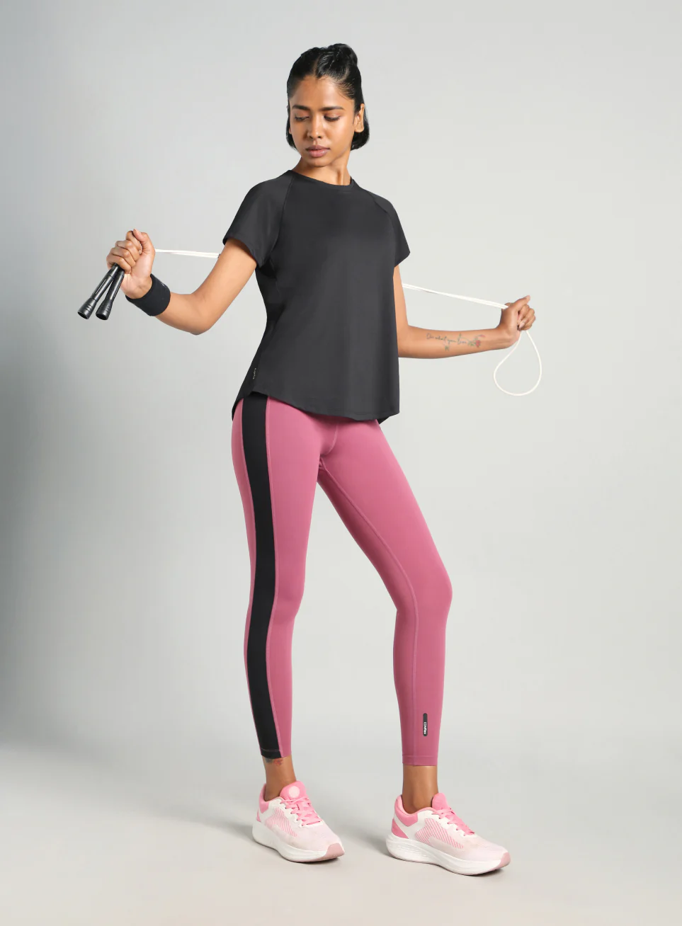Women's Black Flow HIIT Top - Image 3