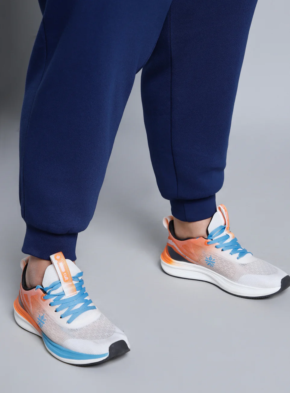 Women's Blue Cotton Plus Size Everyday Joggers - Image 8