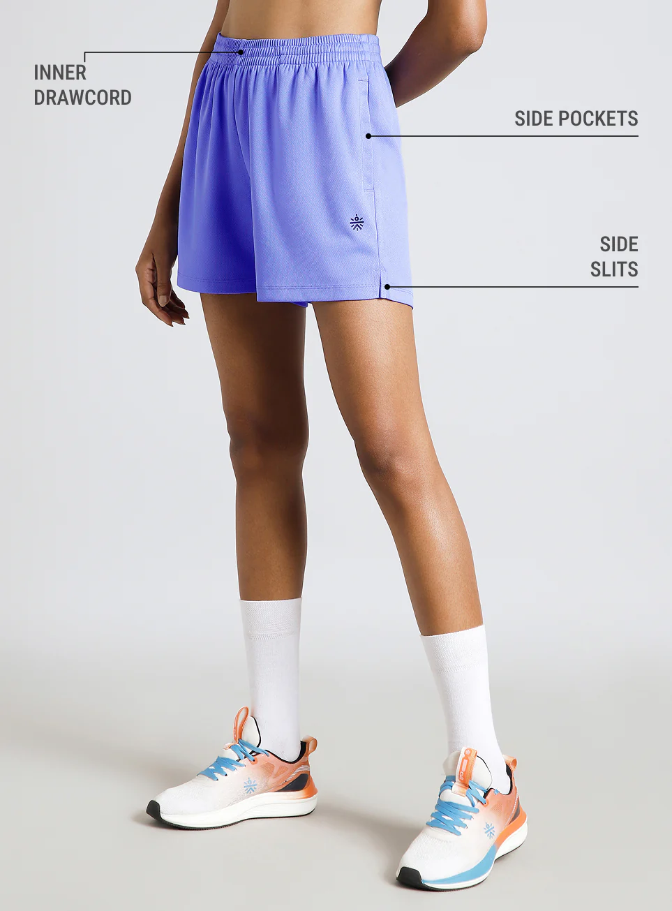 Women's Blue Move All Day Training Shorts - Image 5