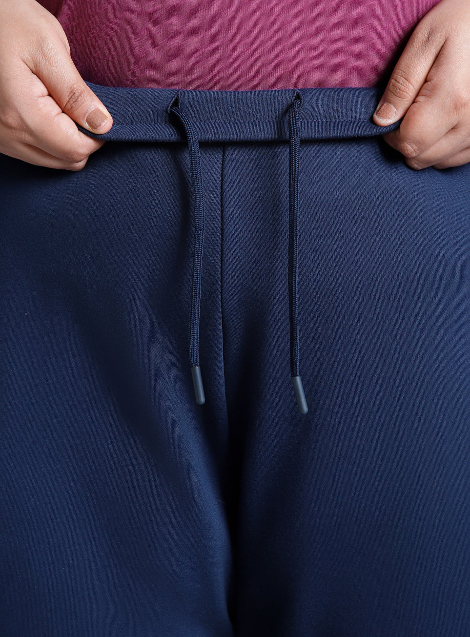 Women's Blue Plus Size Utility Joggers - Image 11
