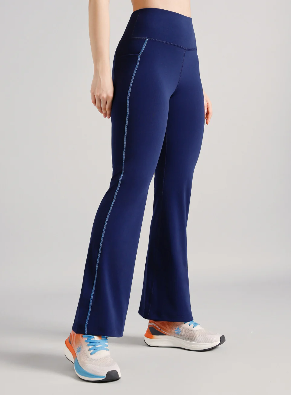 Women's Blue Power Pop Training Flarepants