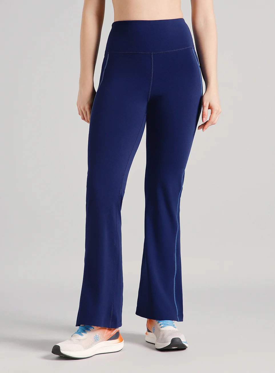 Women's Blue Power Pop Training Flarepants - Image 4