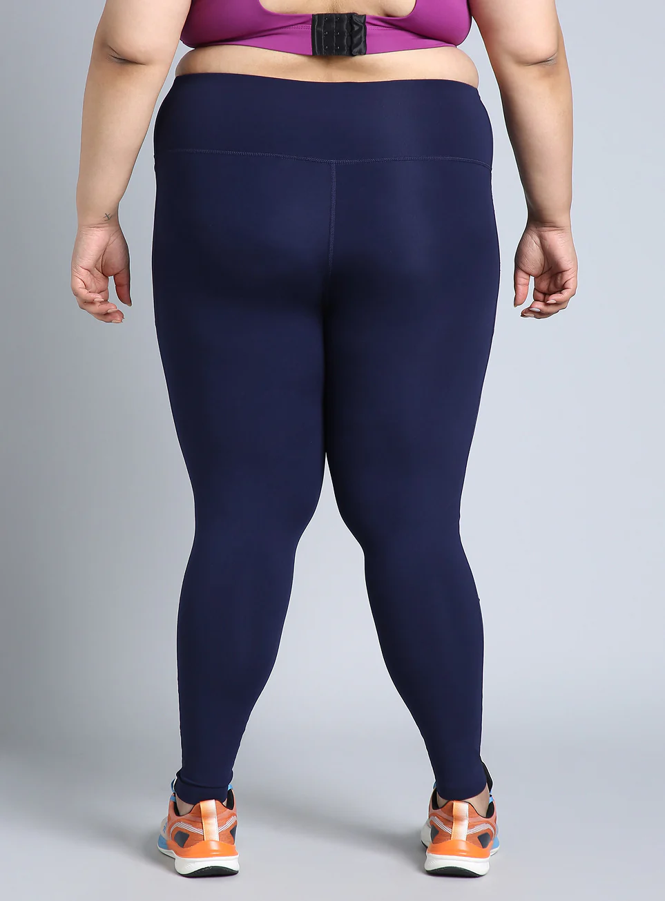 Women's Blue Training Plus Size COMFlex Tights - Image 6