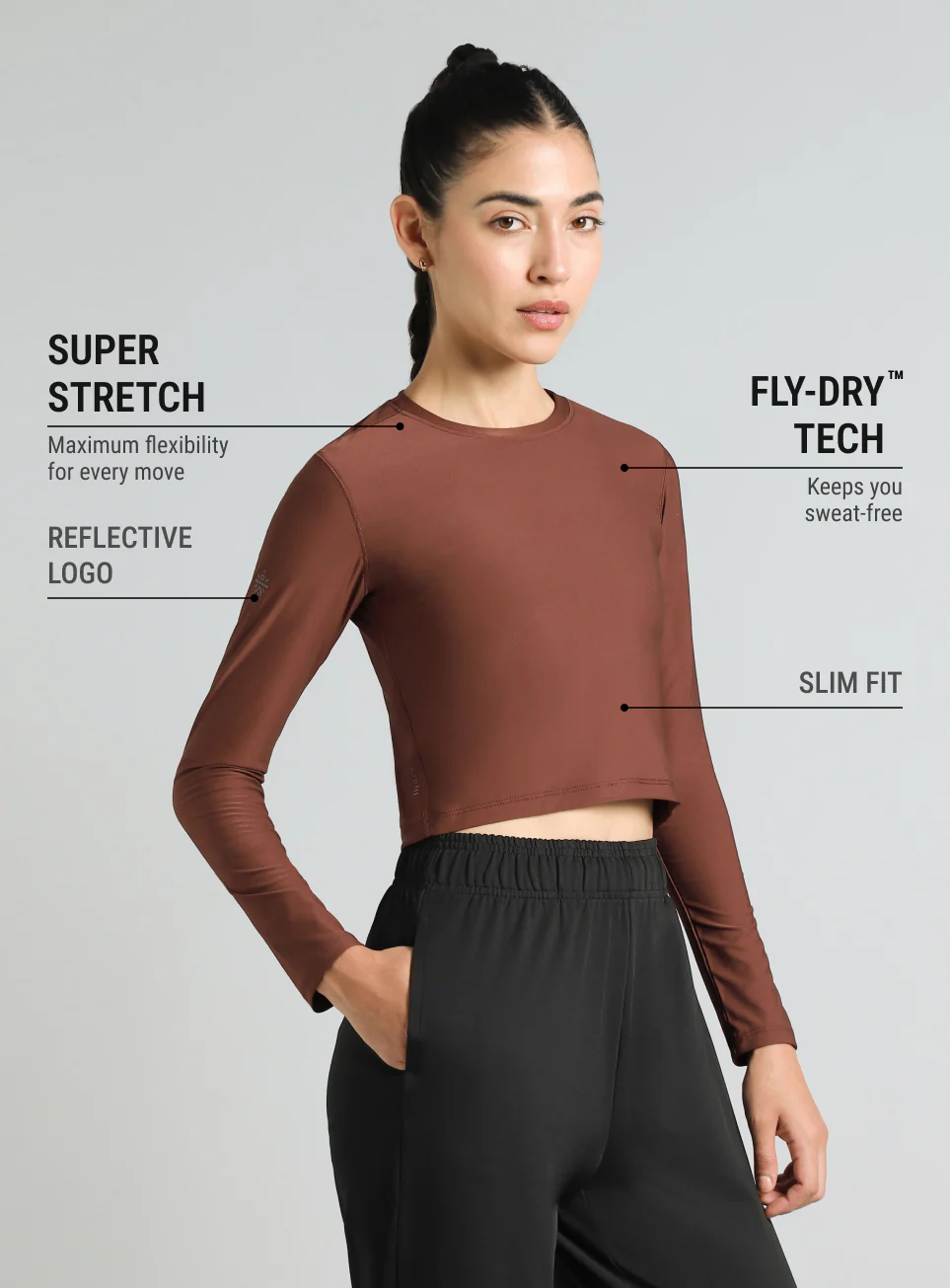 Women's Brown Runner's Escape T-shirt - Image 5