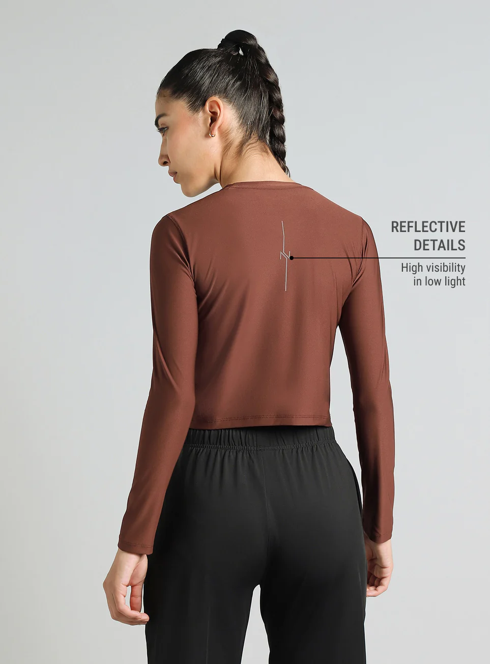 Women's Brown Runner's Escape T-shirt - Image 6