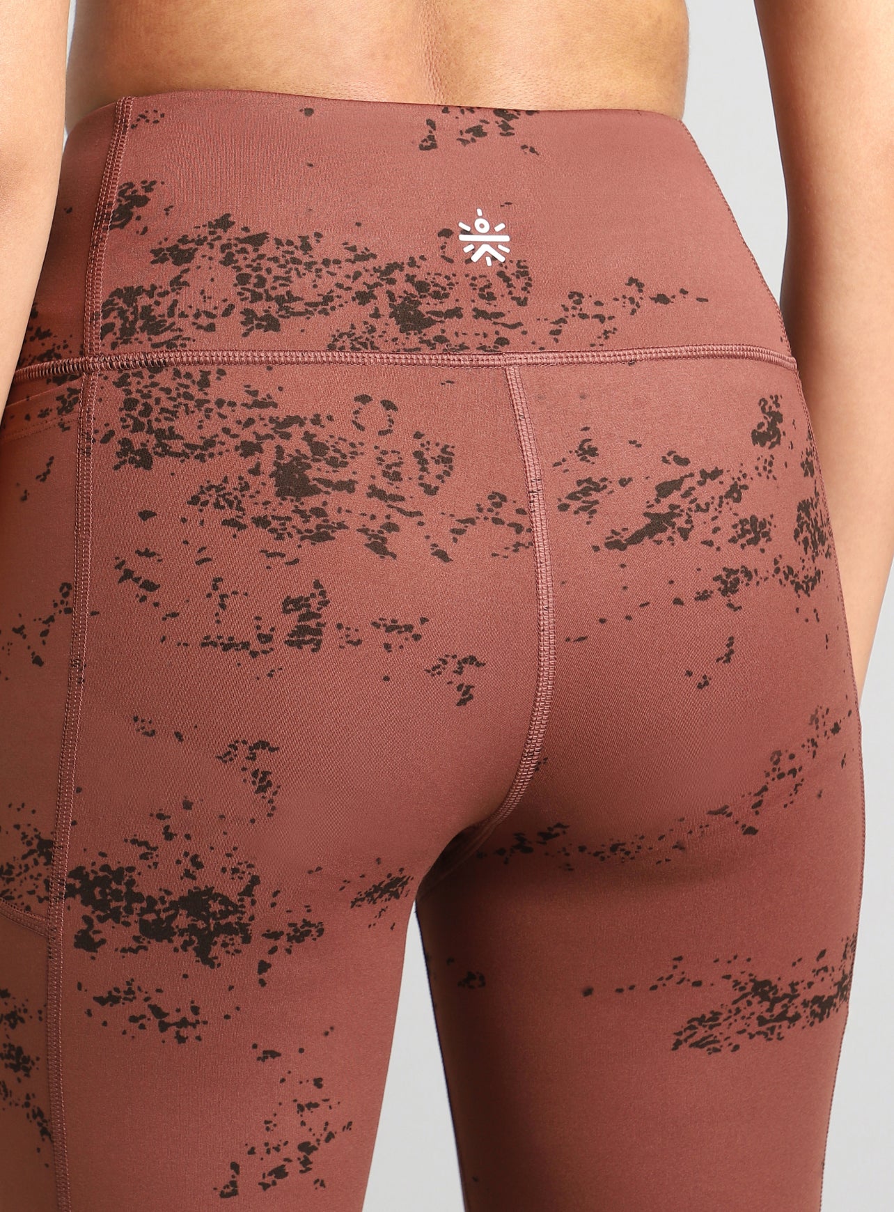 Women's Brown Training Printed COMFlex Flarepants - Image 8