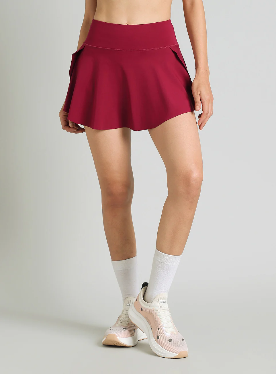 Women's Burgundy True Performance Sculpted COMFlex Skorts - Image 4