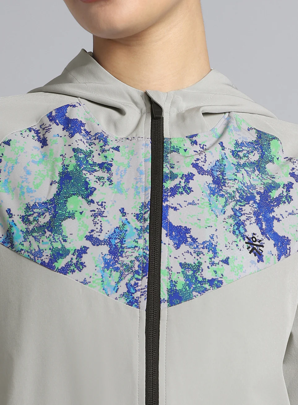 Women's Lt. Grey Train All Day Training Jacket - Image 8