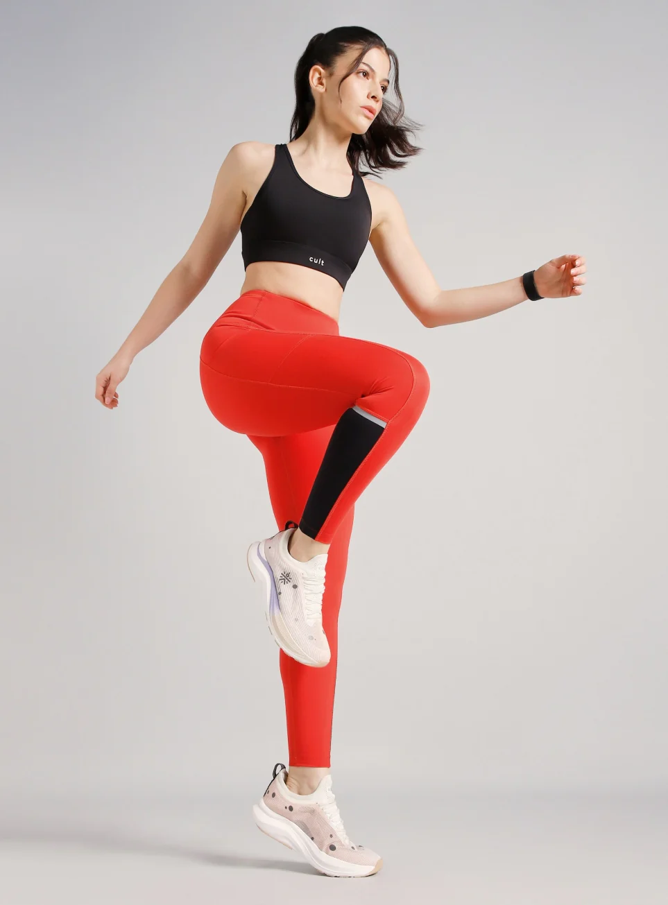 Women's Maroon Moonlight Runner's COMFlex Tights - Image 3