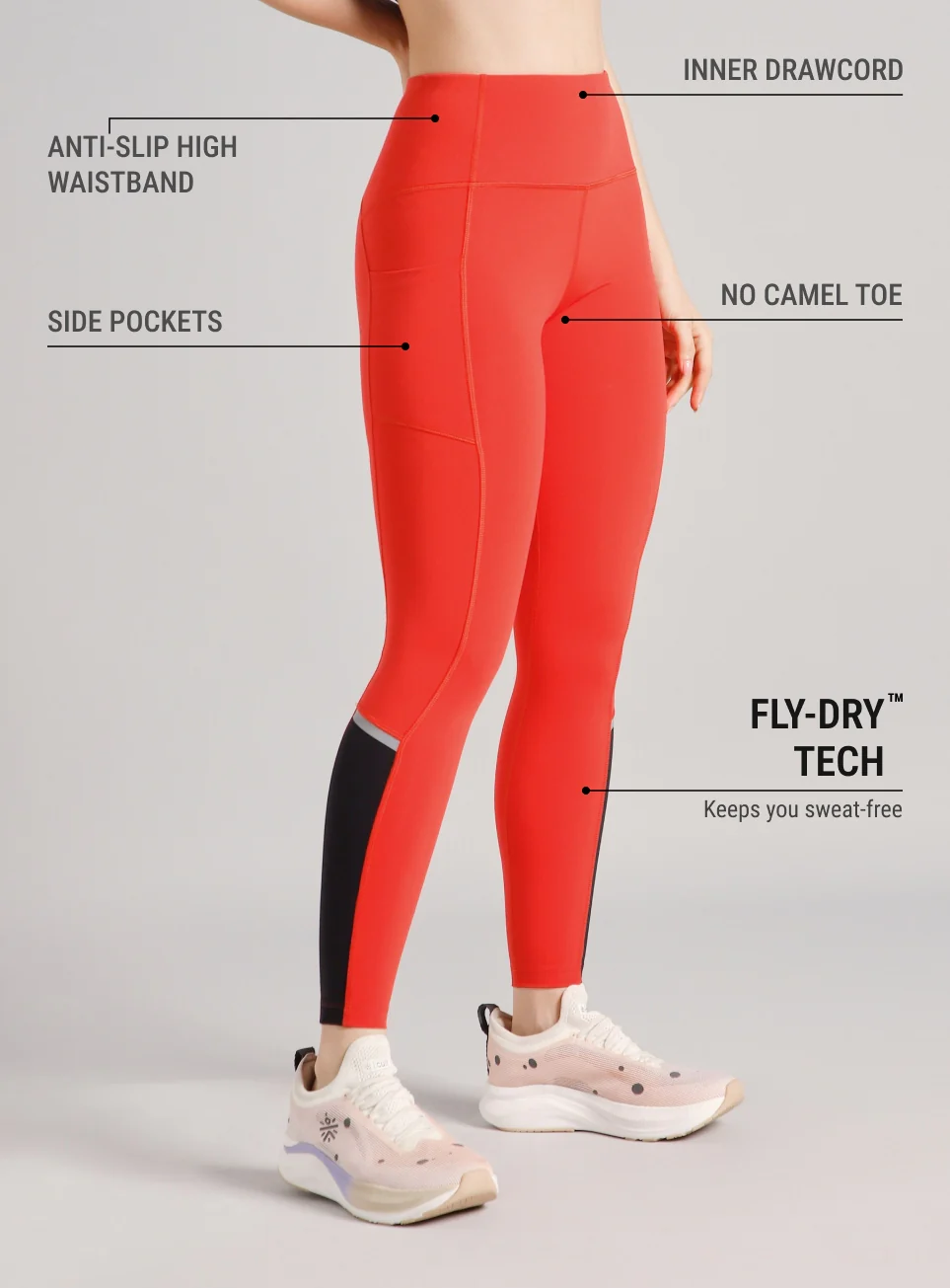 Women's Maroon Moonlight Runner's COMFlex Tights - Image 5
