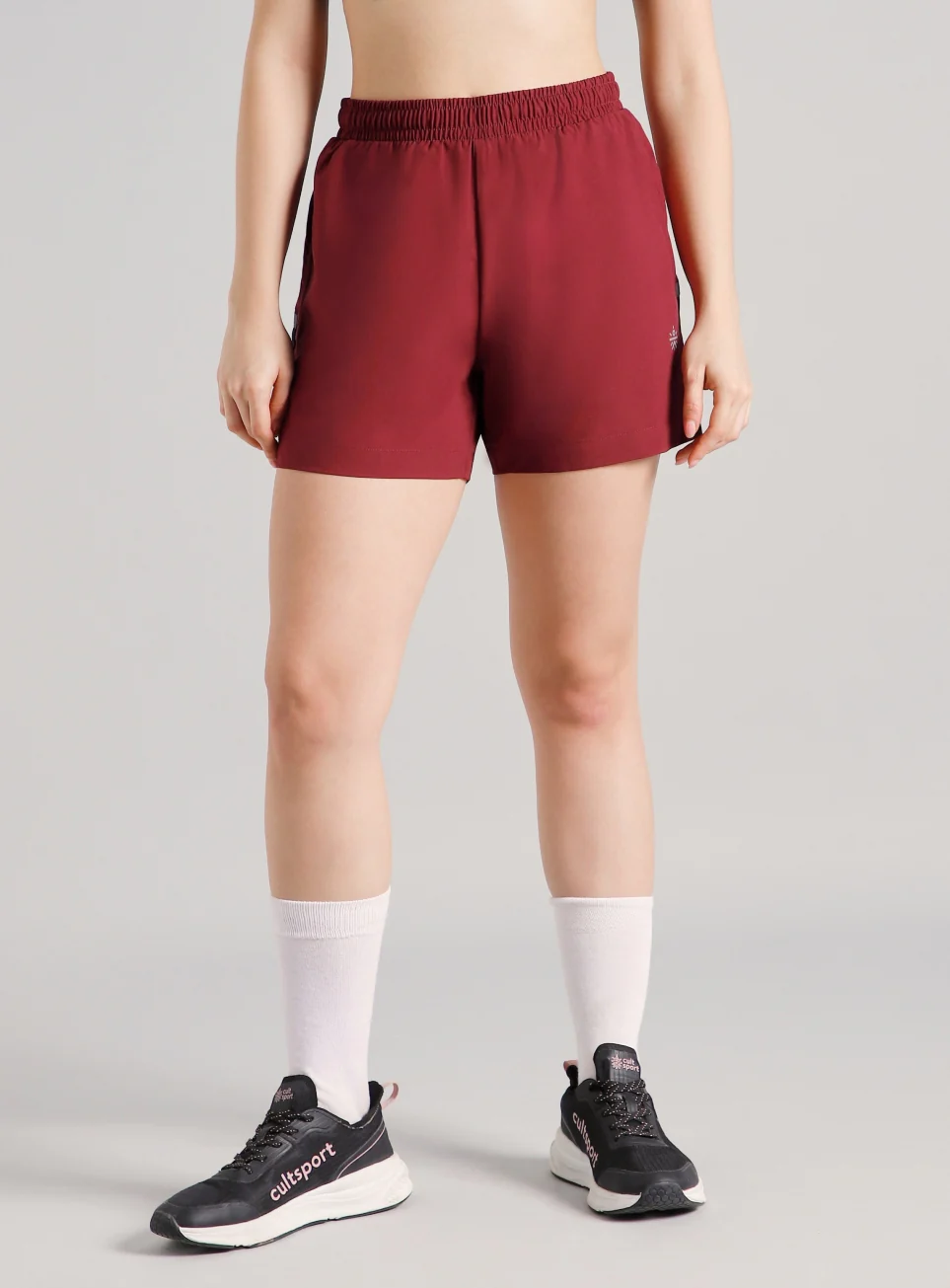 Women's Maroon Moonlight Runner's Shorts - Image 4