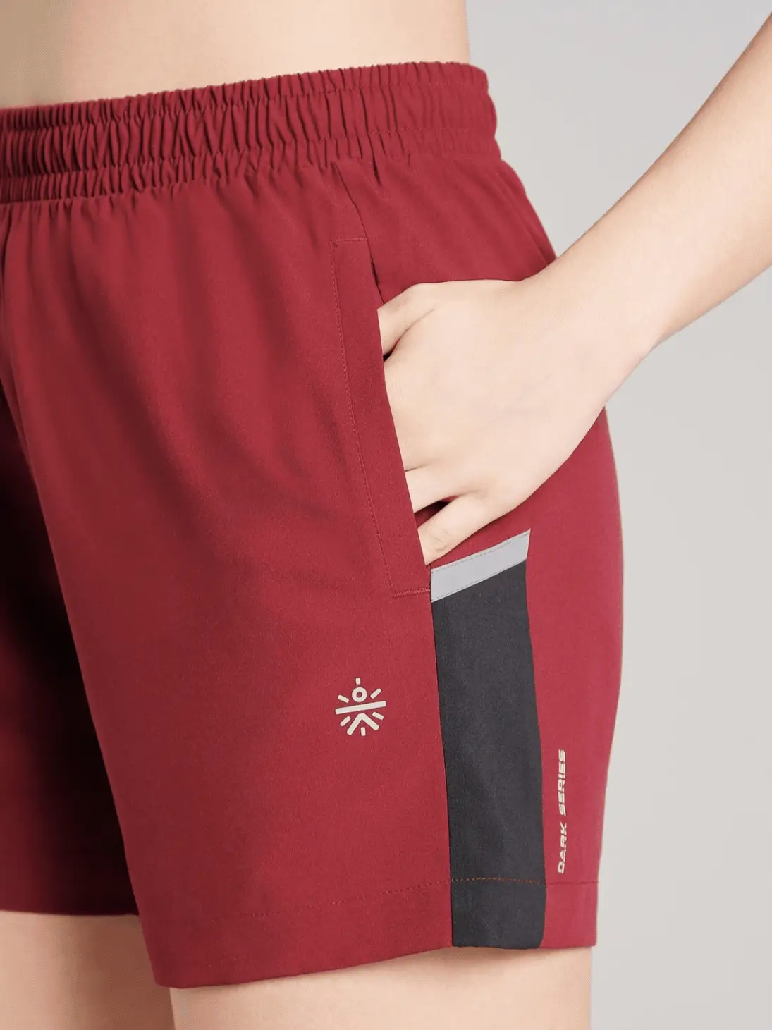 Women's Maroon Moonlight Runner's Shorts - Image 7