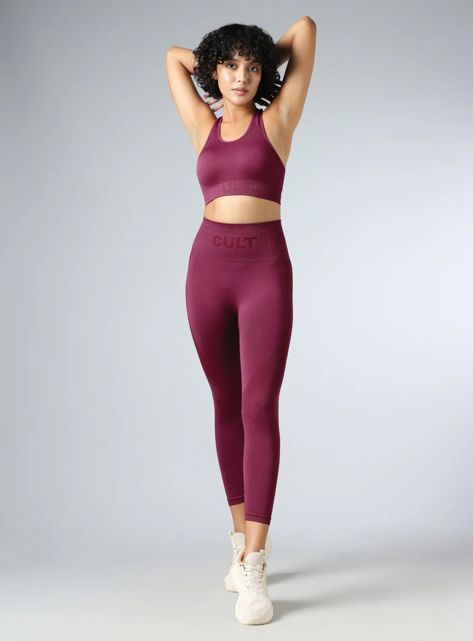 Women's Maroon Motion Flow Medium Support Seamless Bra - Image 2