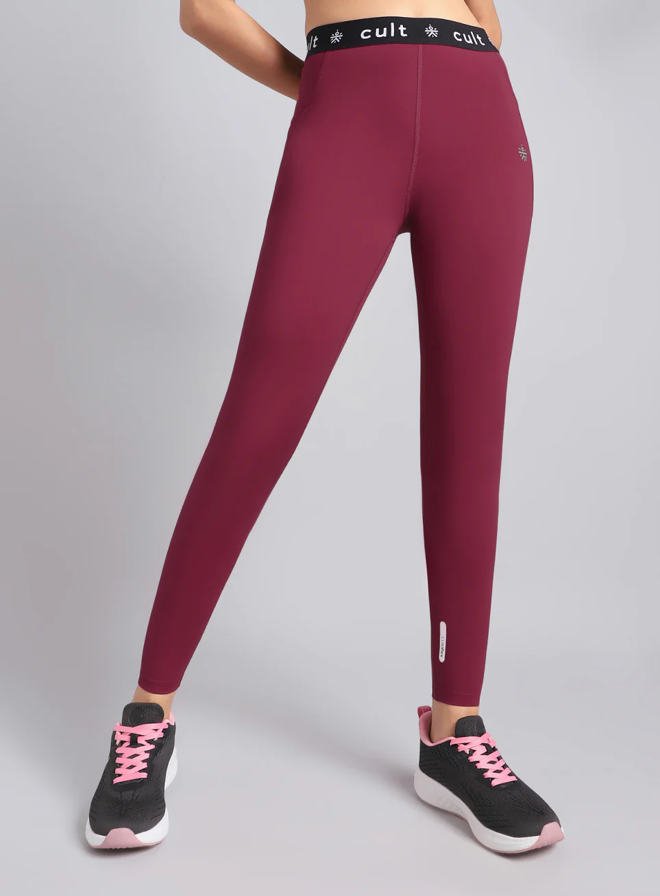 Women's Maroon Move Easy COMFlex Tights