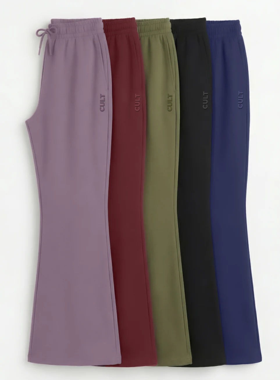 Women's Navy Soft Form Flow Flared Pants - Image 9