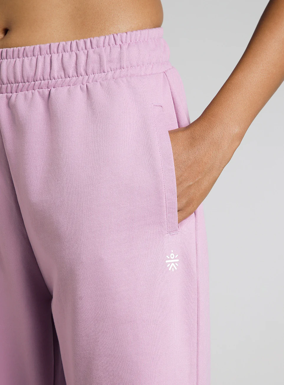Women's Pink Contrast Edge Straight Fit Trackpants - Image 7
