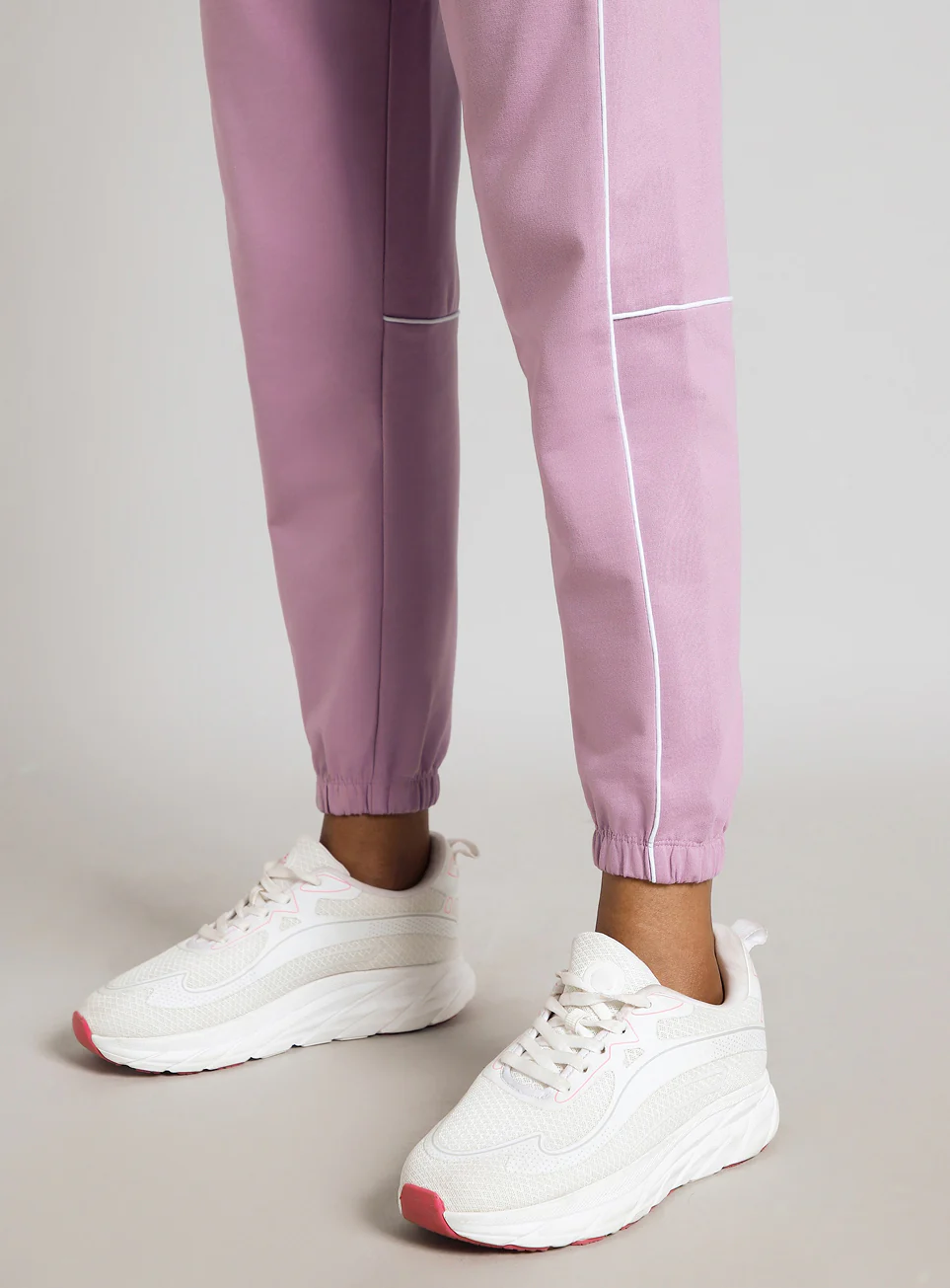 Women's Pink Panel Highlight Joggers - Image 8