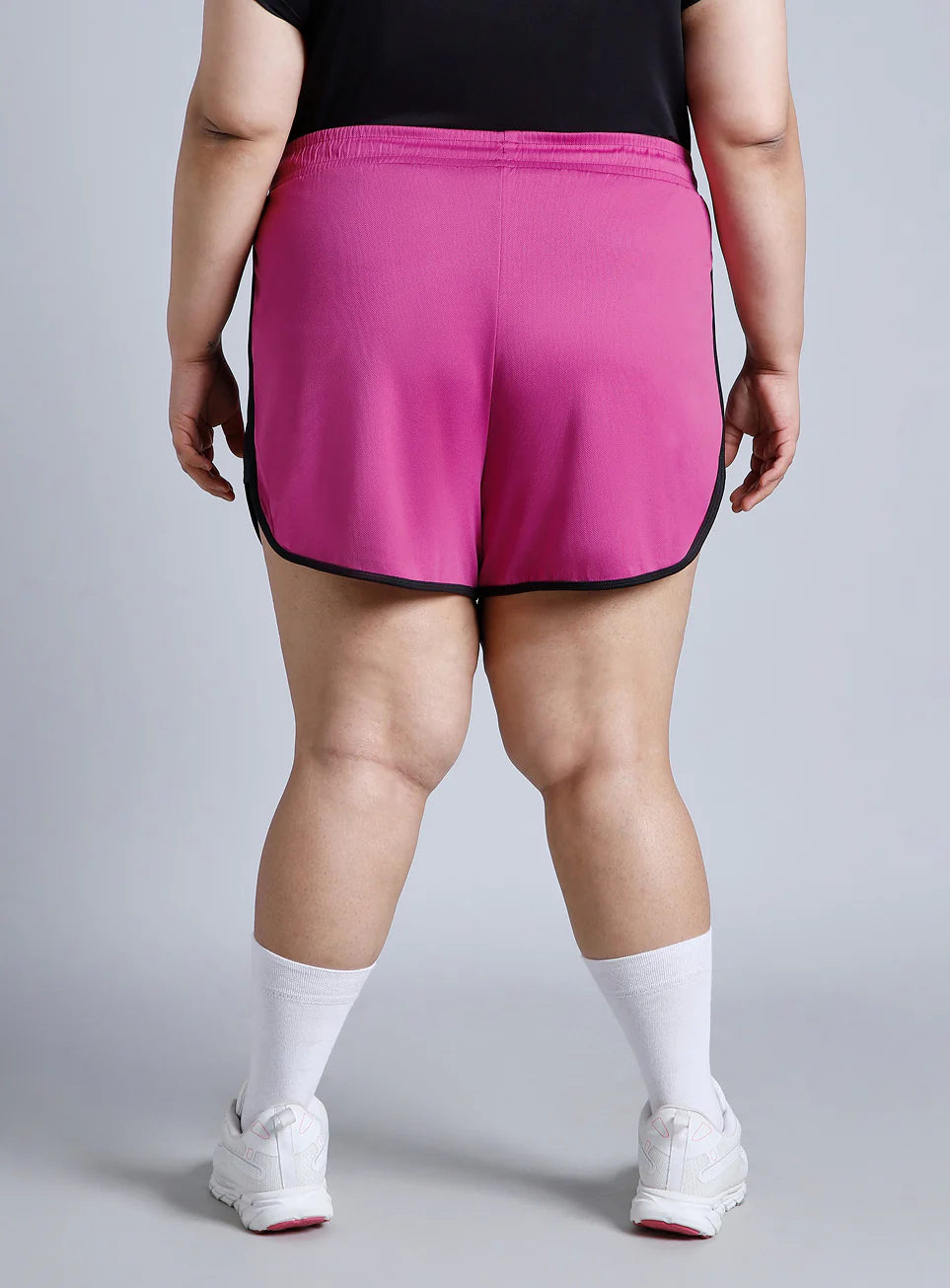 Women's Pink Power Active Plus Size Shorts - Image 6