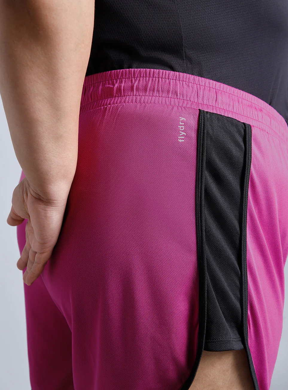 Women's Pink Power Active Plus Size Shorts - Image 8