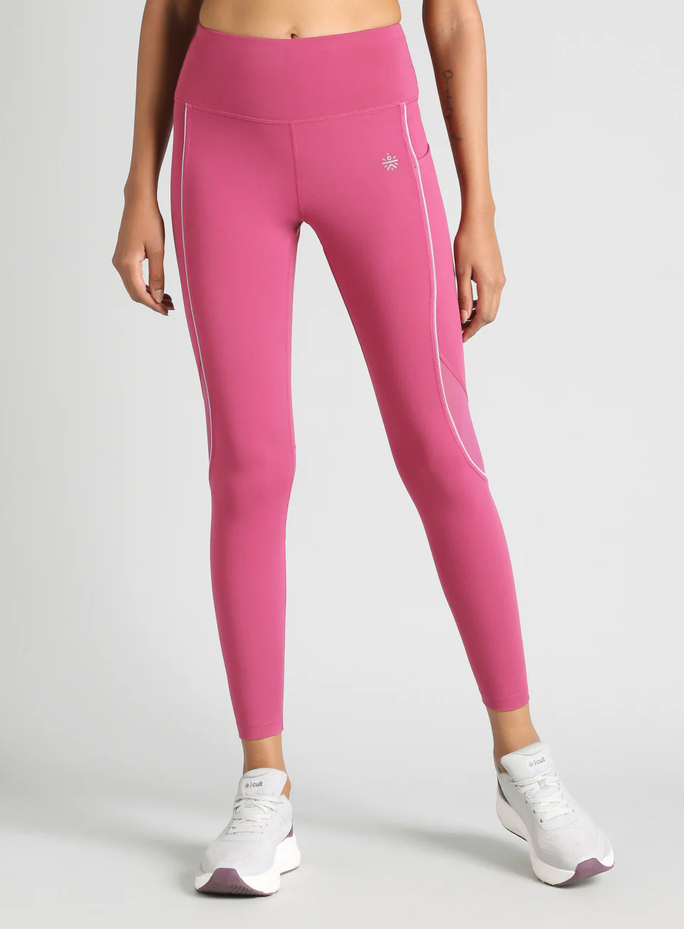 Women's Pink Run All Day COMFlex Tights - Image 4