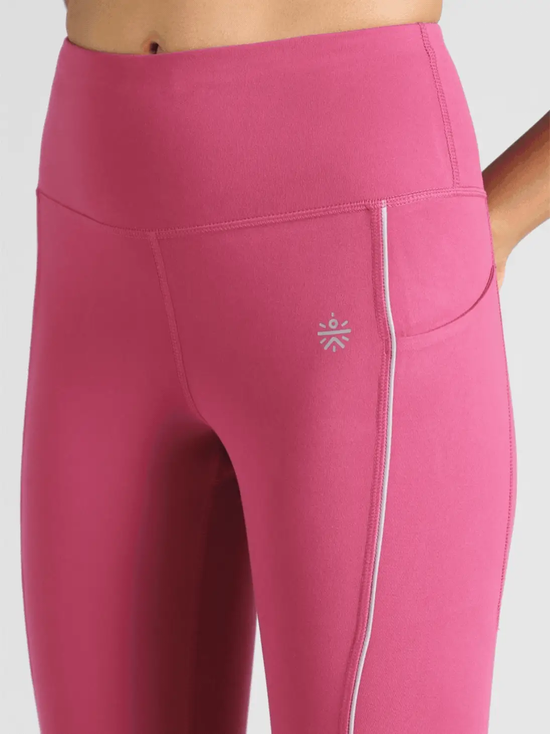 Women's Pink Run All Day COMFlex Tights - Image 8