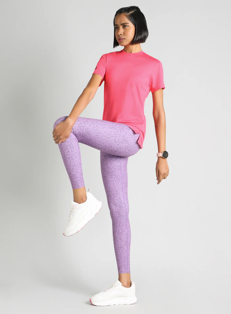 Women's Pink Swift Back Vent Training T-Shirt - Image 3
