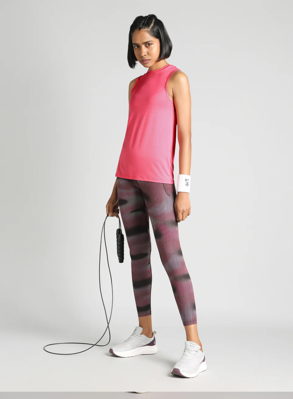 Women's Pink Swift Back Vent Training Tank Top - Image 2