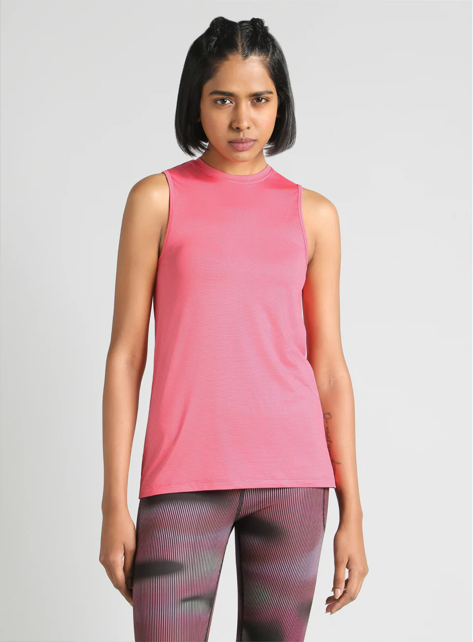 Women's Pink Swift Back Vent Training Tank Top - Image 4