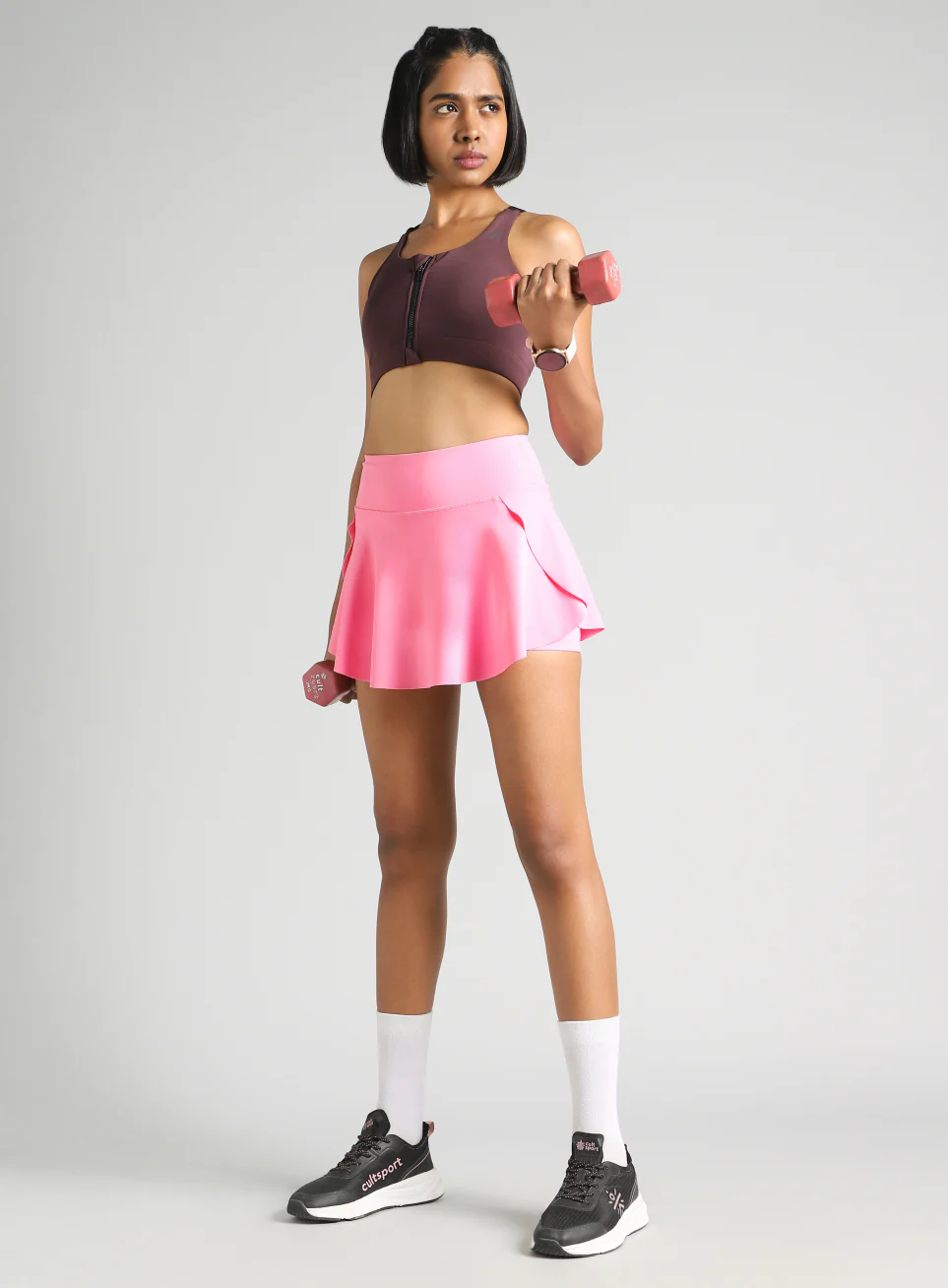 Women's Pink True Performance Sculpted COMFlex Skorts - Image 2