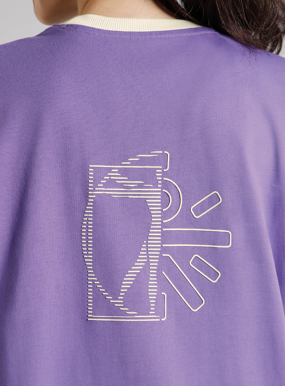 Women's Purple Cult Logomania Print Oversized Fit T-shirt - Image 8
