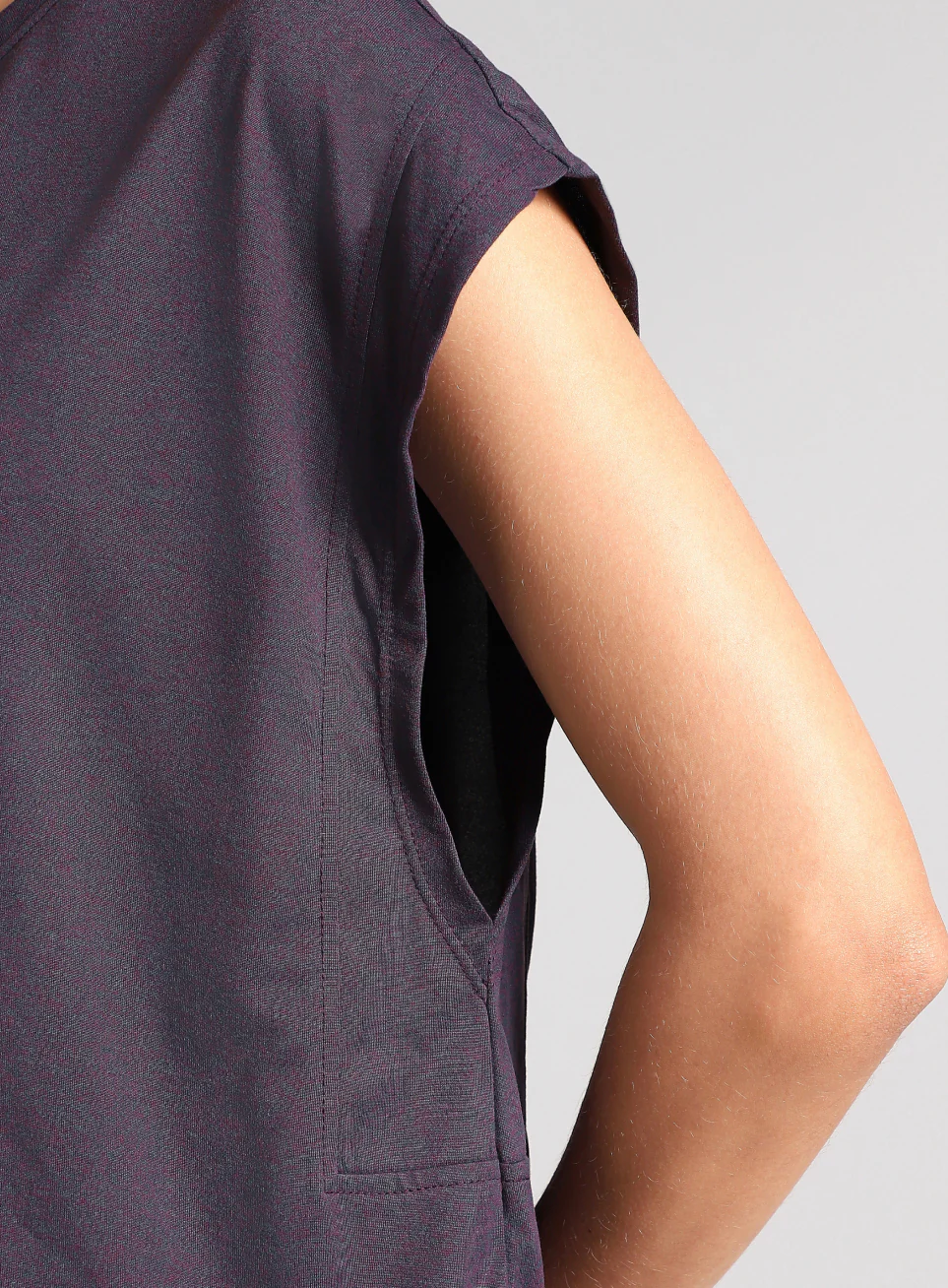 Women's Purple Muscle Flex COMFORtech T-shirt - Image 9