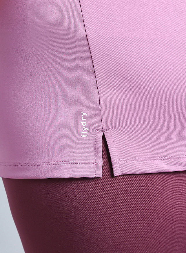 Women's Purple Plus Size Back Vent Training Tee - Image 9