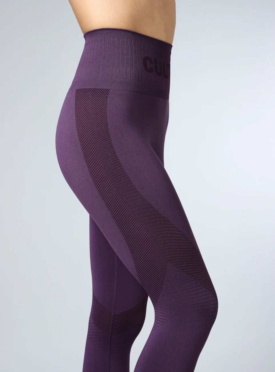 Women's Purple Sculpt Seamless Tights - Image 7